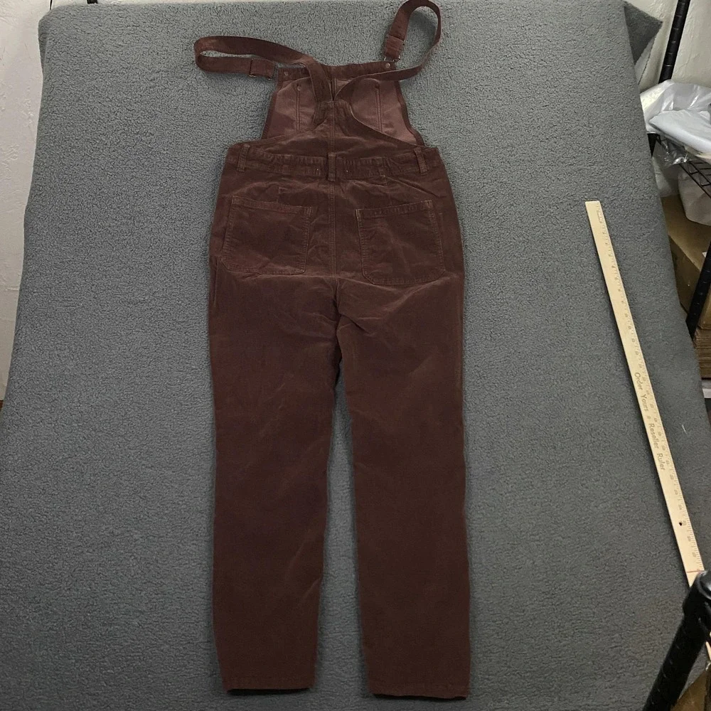 We The Free Overalls Womens 31 Brown Corduroy Bib Adjustable Straps Pockets
